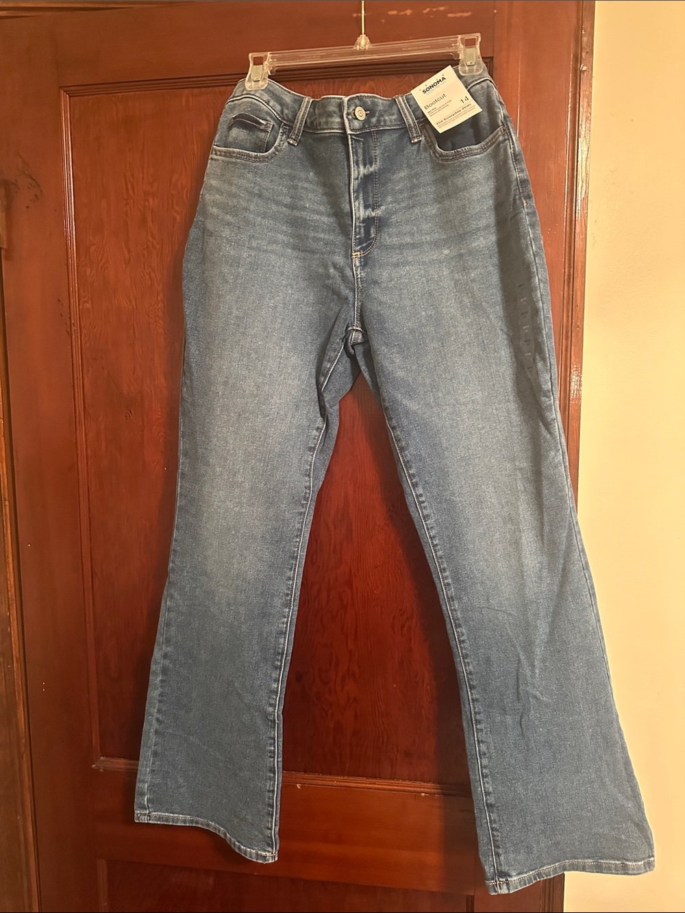 NWT Sonoma Women’s Mid Rise Bootcut Blue Jeans - Size 14